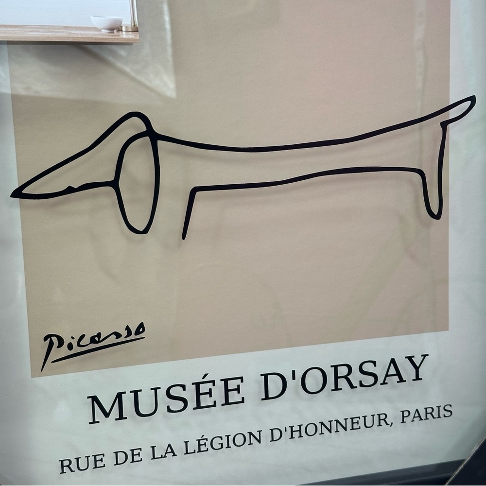 STOP 🛑 NOT AVAILABLE dachshund dog Picasso Musée D'Orsay Framed Art Print 13x16" - Picture 4 of 7